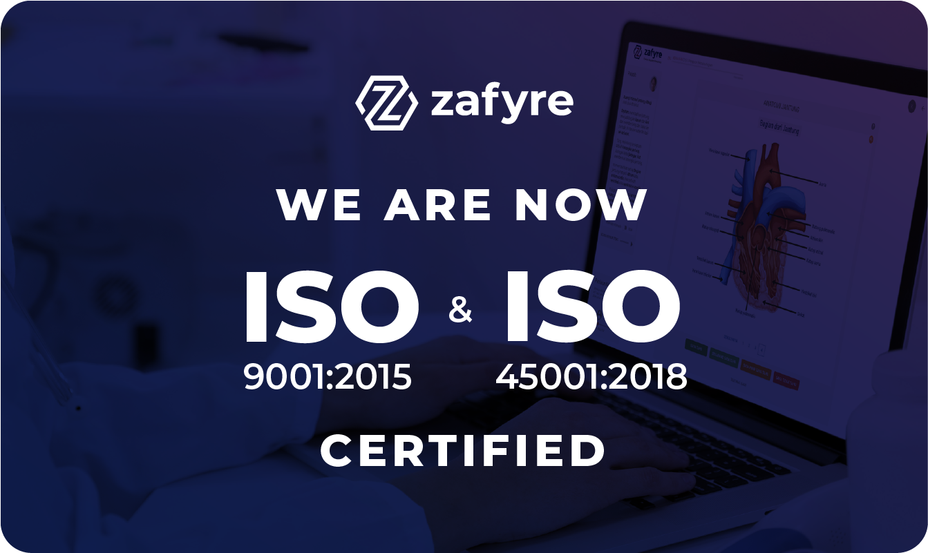 Zafyre is ISO Certified