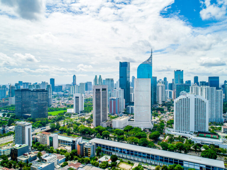 Skyline view of Jakarta showcasing modern healthcare infrastructure and urban development, highlighting Indonesia as Southeast Asia’s Next Medical Hub.